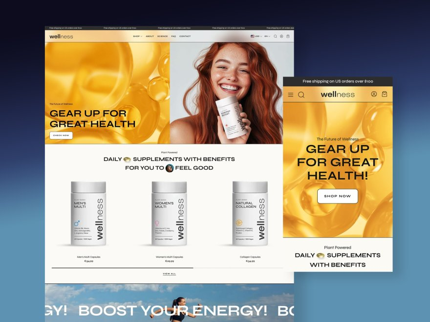 Wellness Shopify-storefront